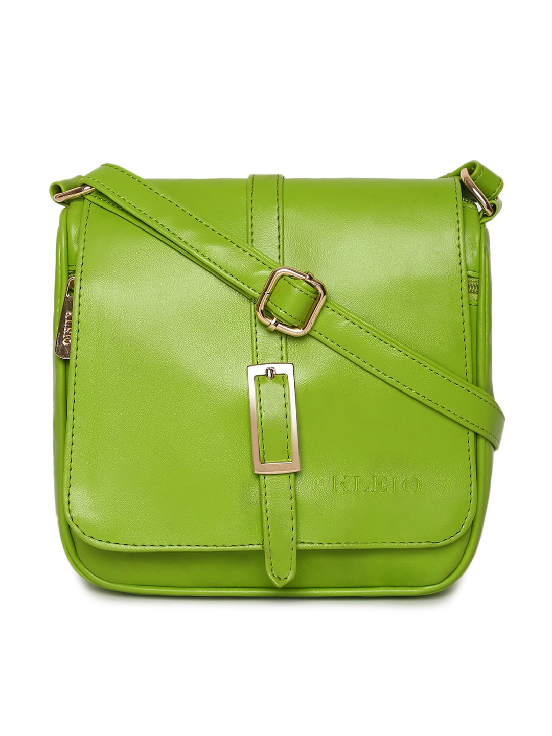 

KLEIO Green Solid Sling Bag