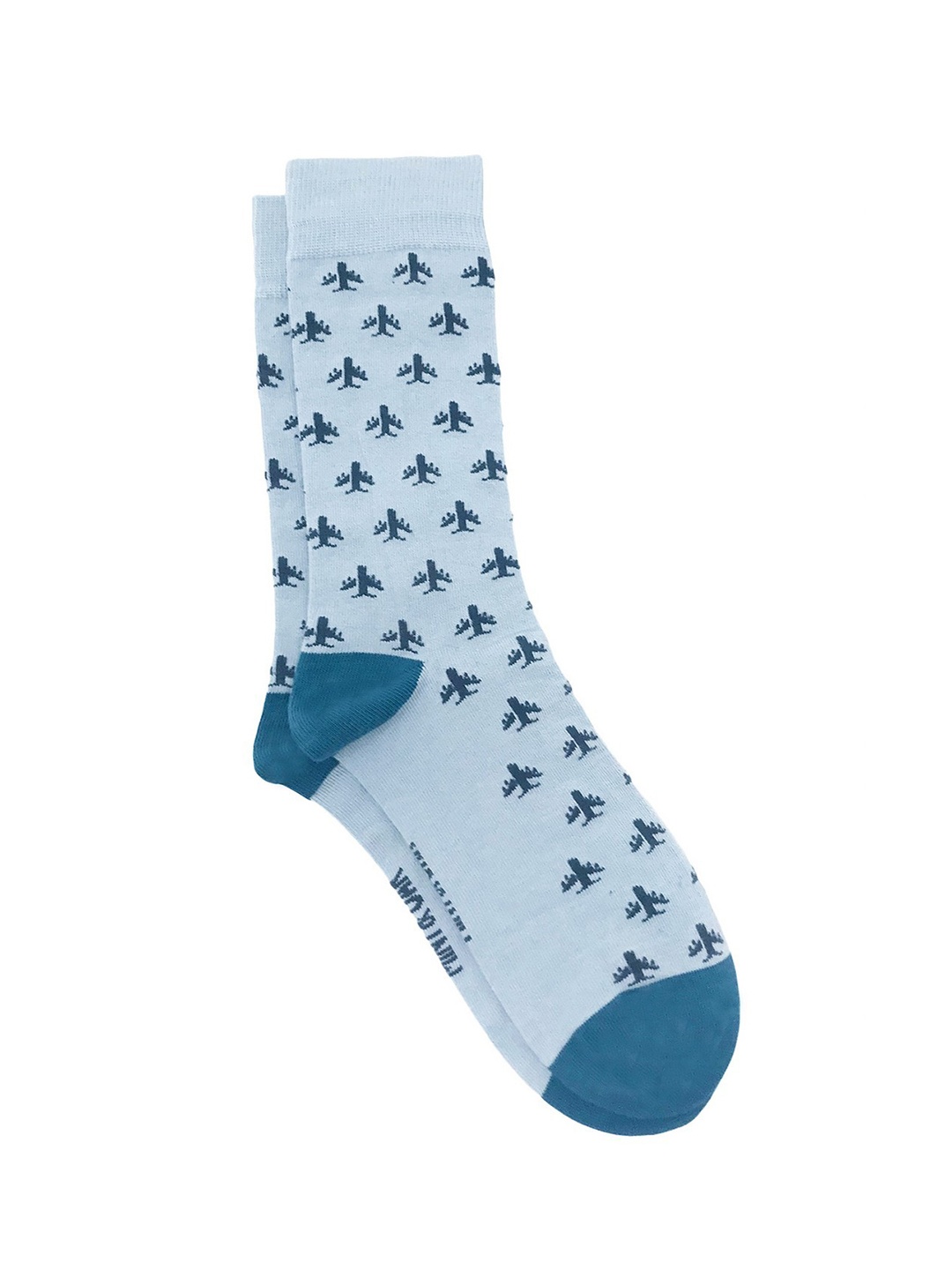 

Mint & Oak Men Blue Patterned Calf Length Socks