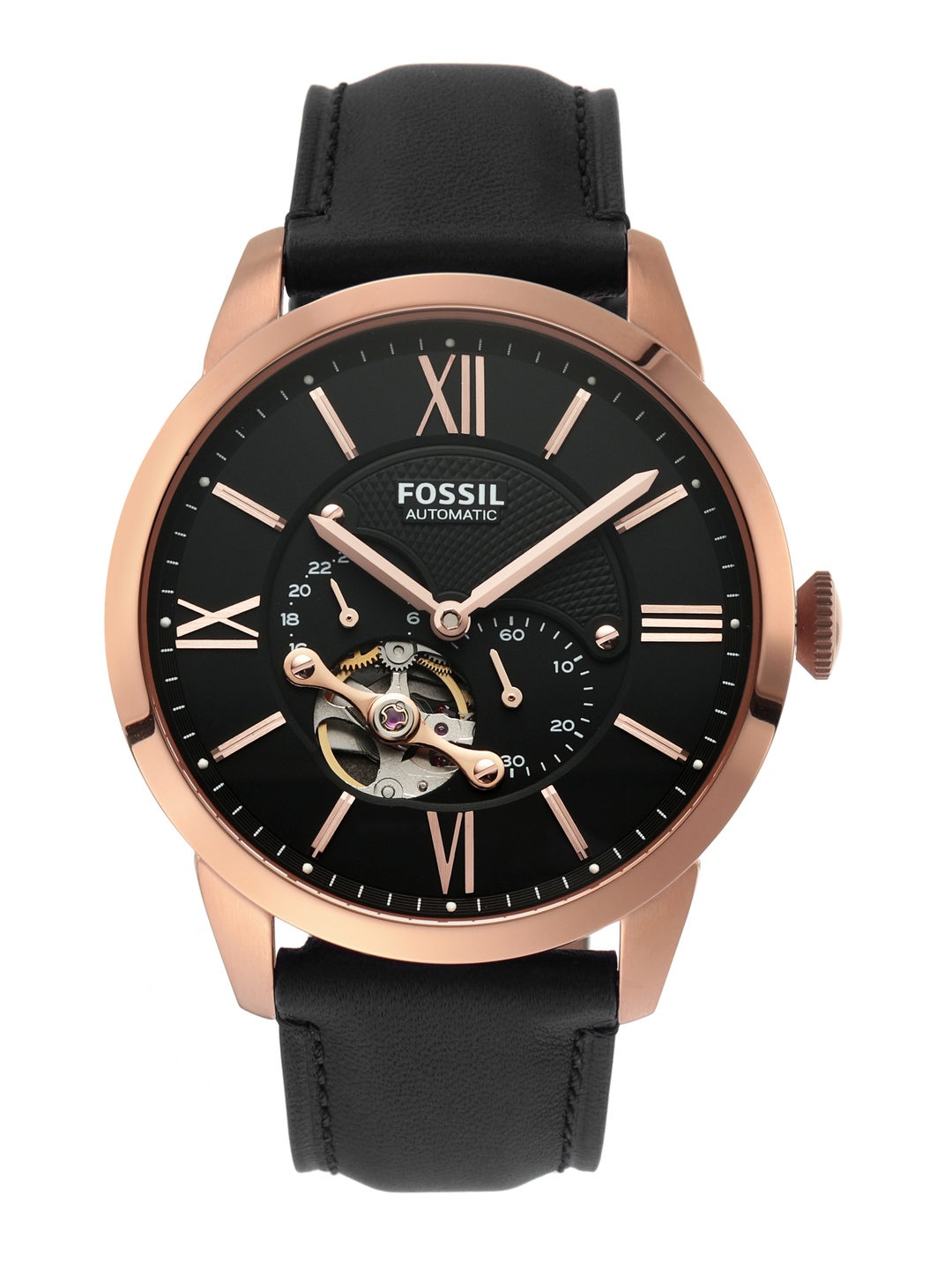

Fossil Men Black Analogue Watch ME3170