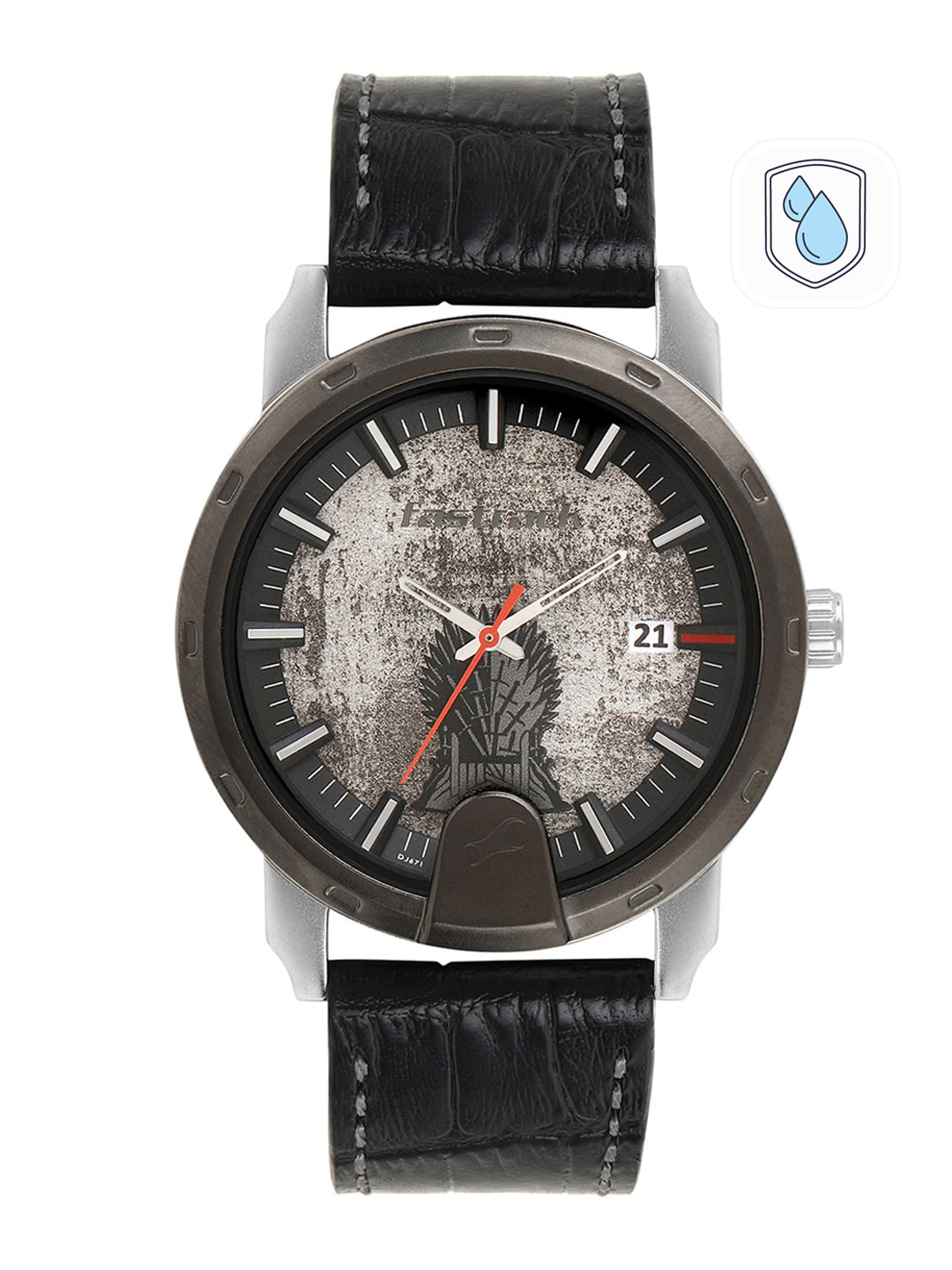 

Fastrack Men Silver-Toned Analogue Watch 3209KL01
