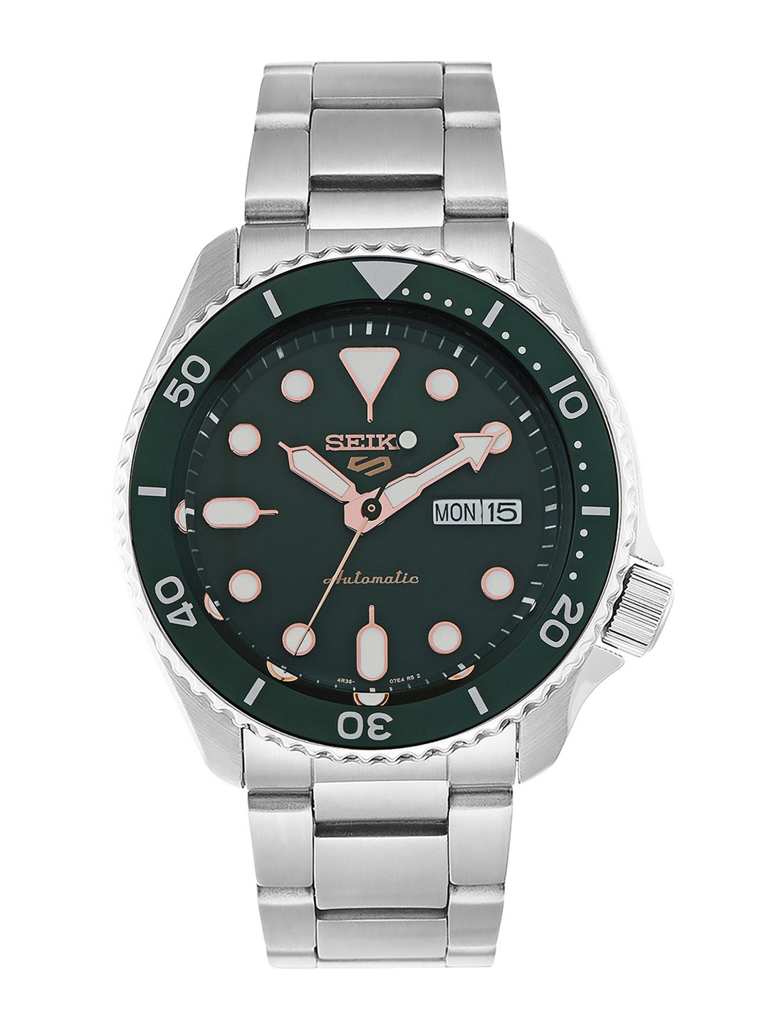 

SEIKO Men Green Automatic Skeleton Analogue Watch SRPD63K1