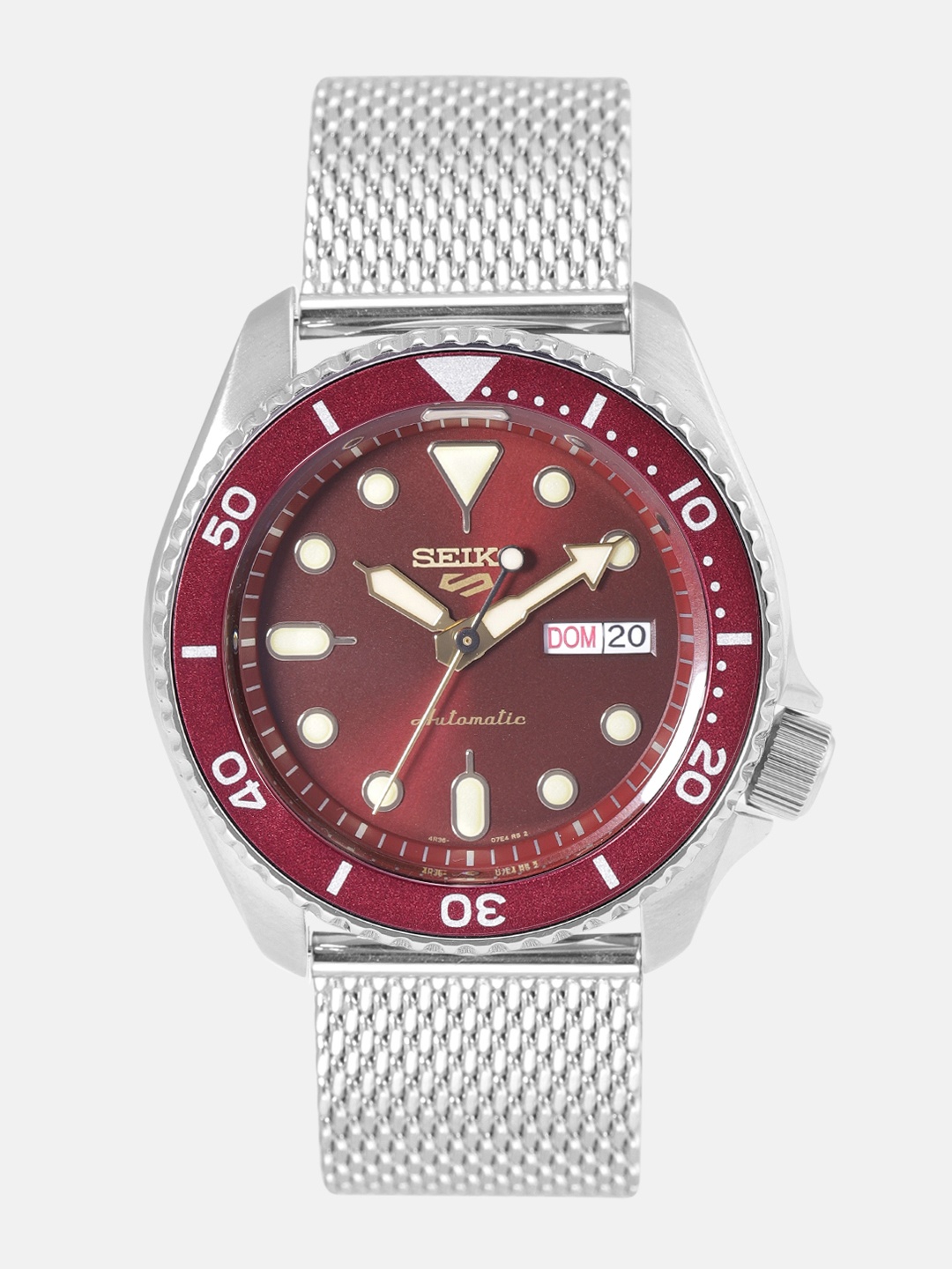 

SEIKO 5 Automatic Men Maroon Analogue watch SRPD69K1