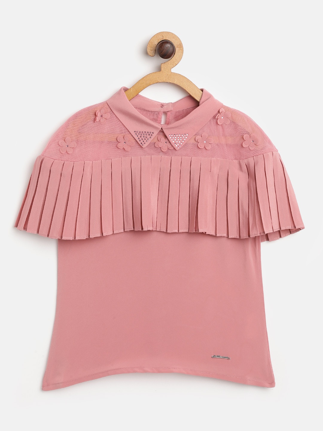 

Peppermint Girls Dusty Pink Solid Top