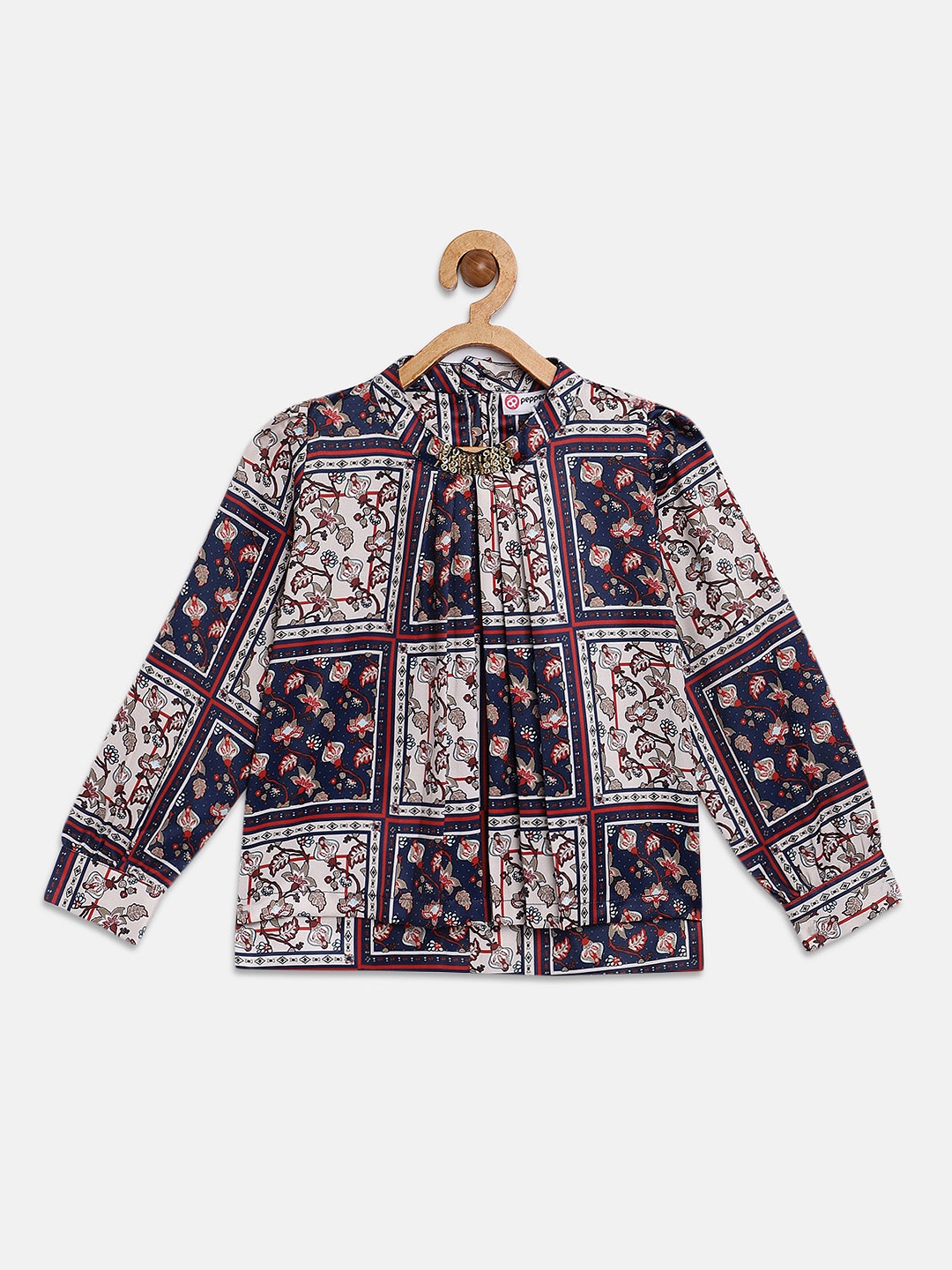 

Peppermint Girls Multicoloured Printed Top, Multi