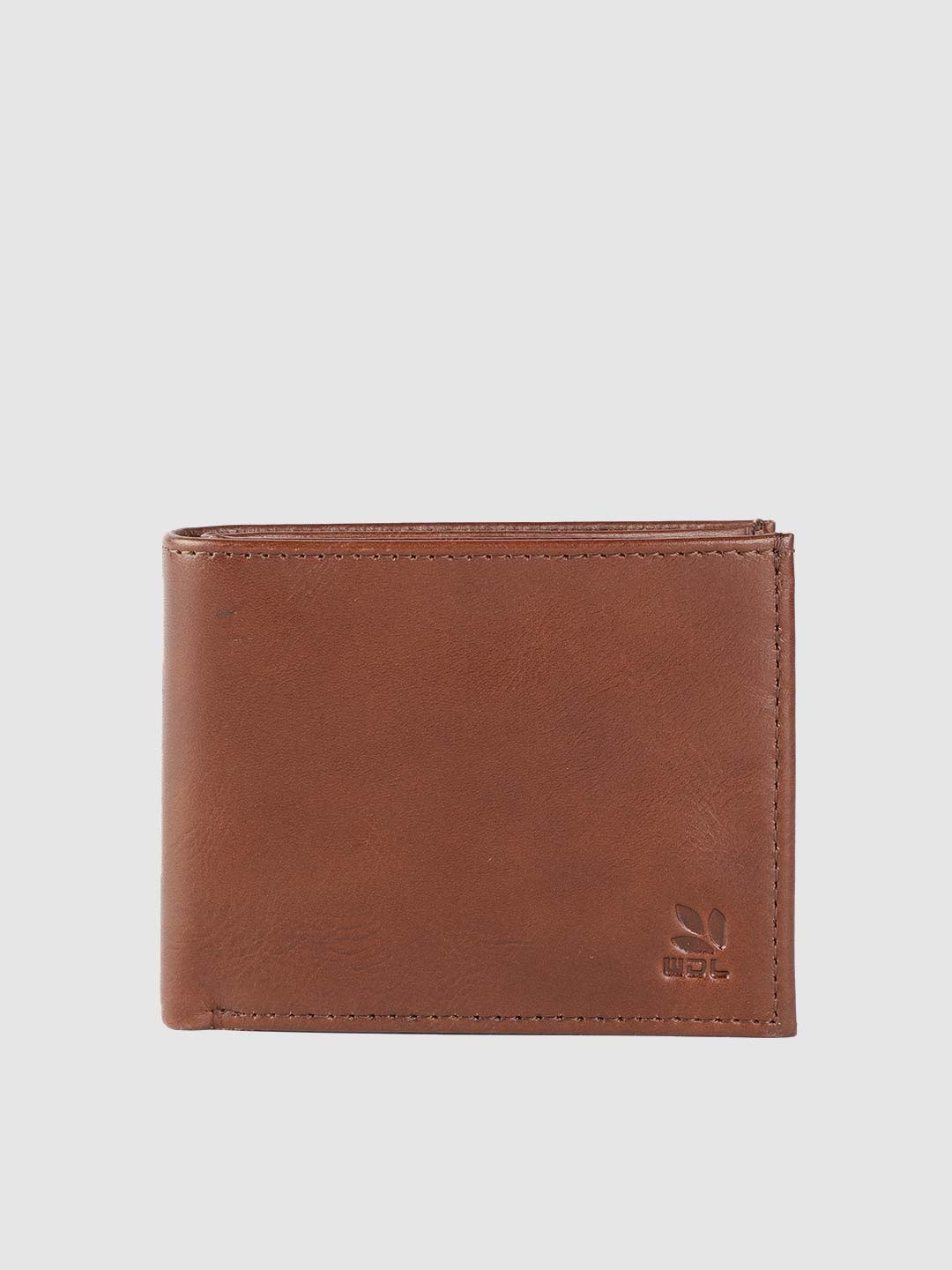 

Woodland Men Brown Solid Leather Two Fold Wallet