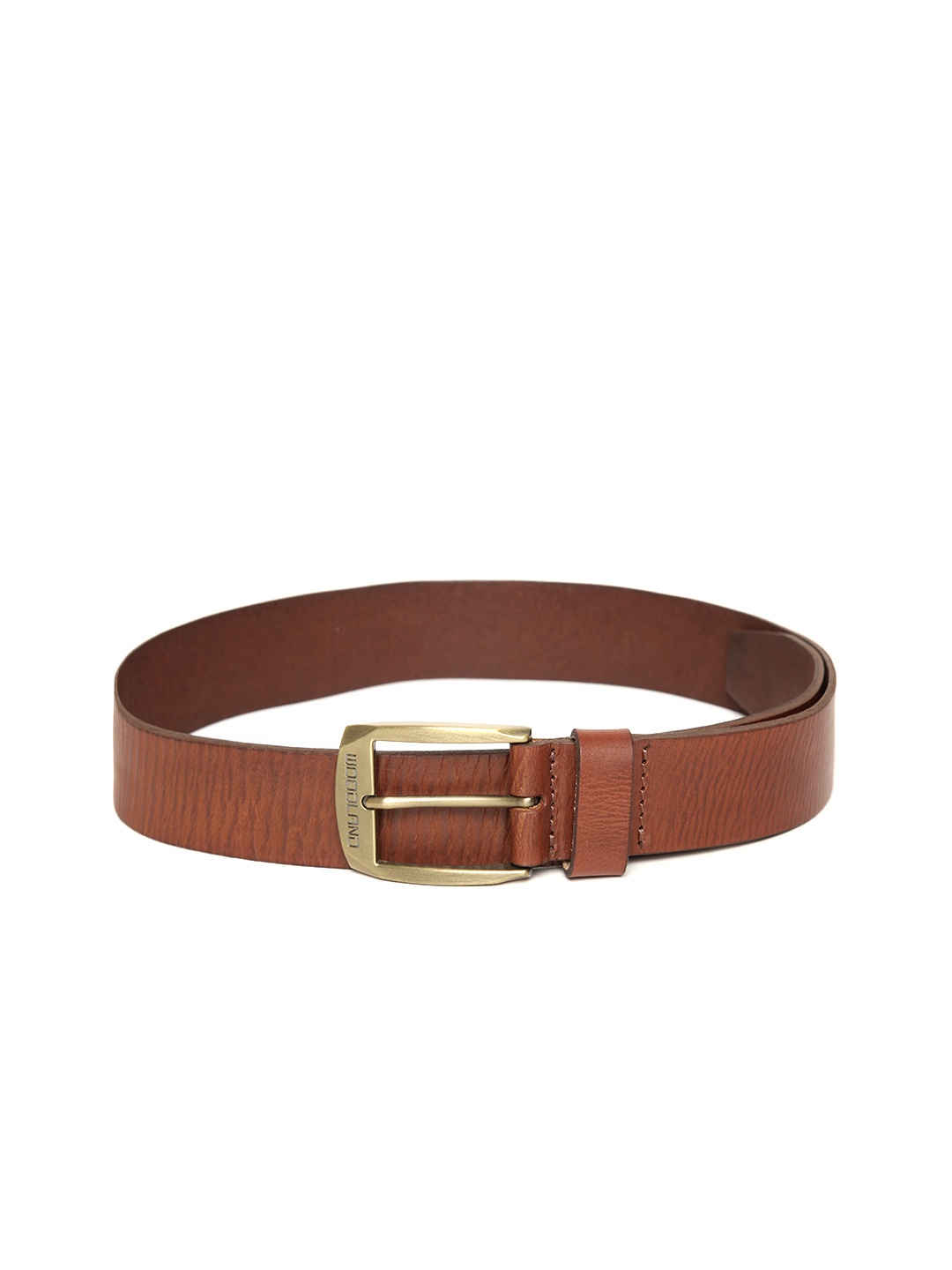 

Woodland Men Tan Brown Solid Leather Belt