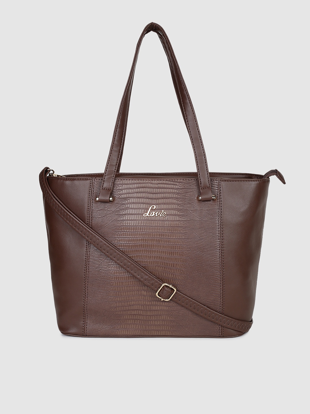 

Lavie Brown Textured Shoulder Bag