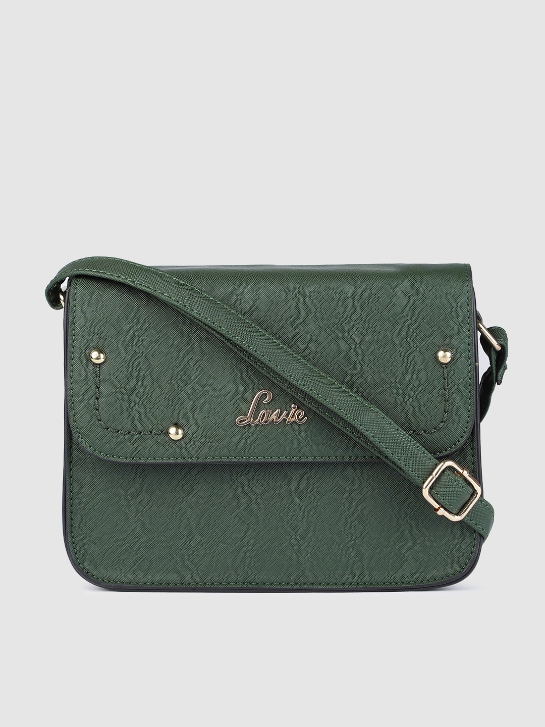 

Lavie Green Solid Sling Bag