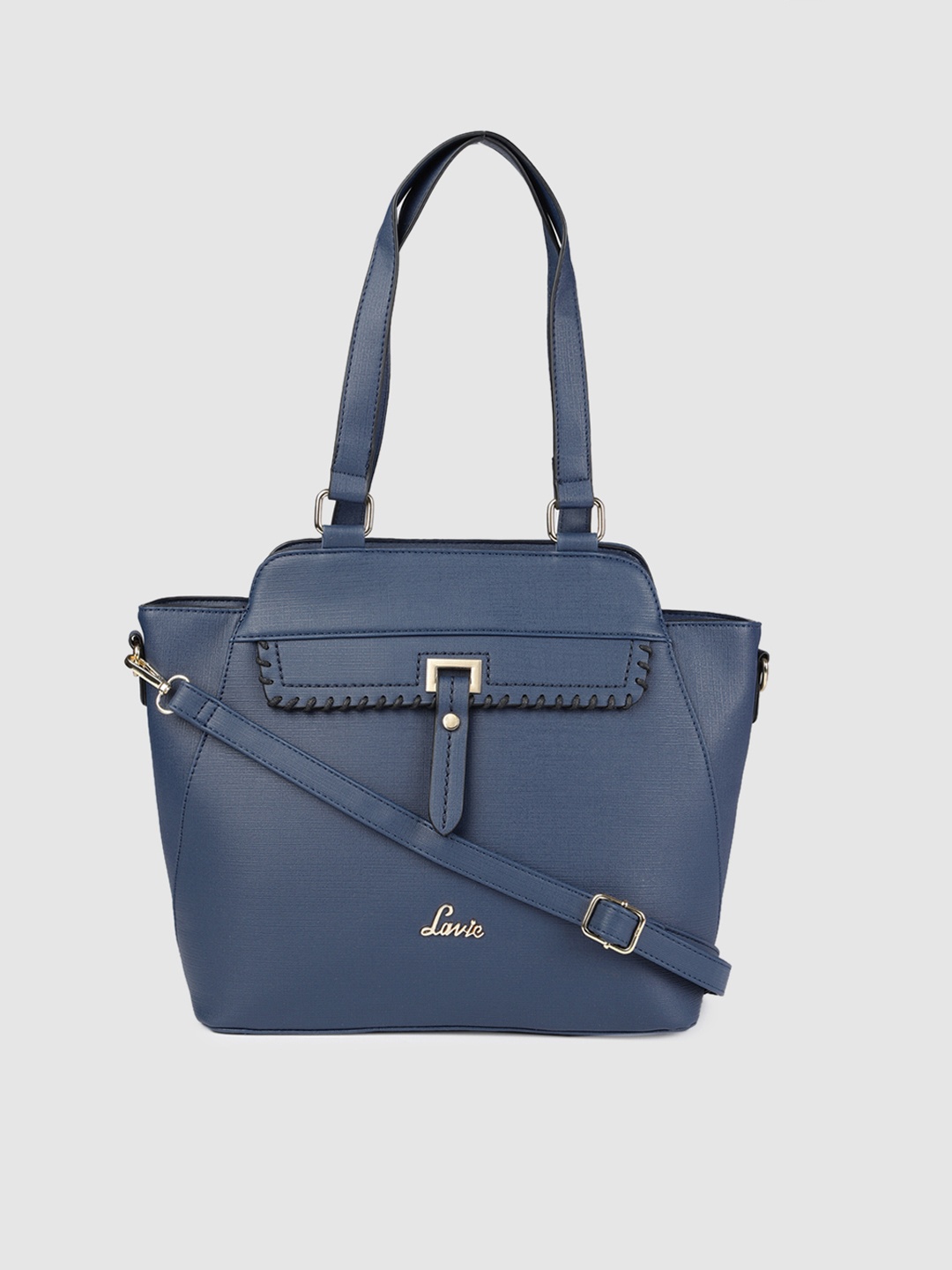 

Lavie Navy Blue Solid Shoulder Bag