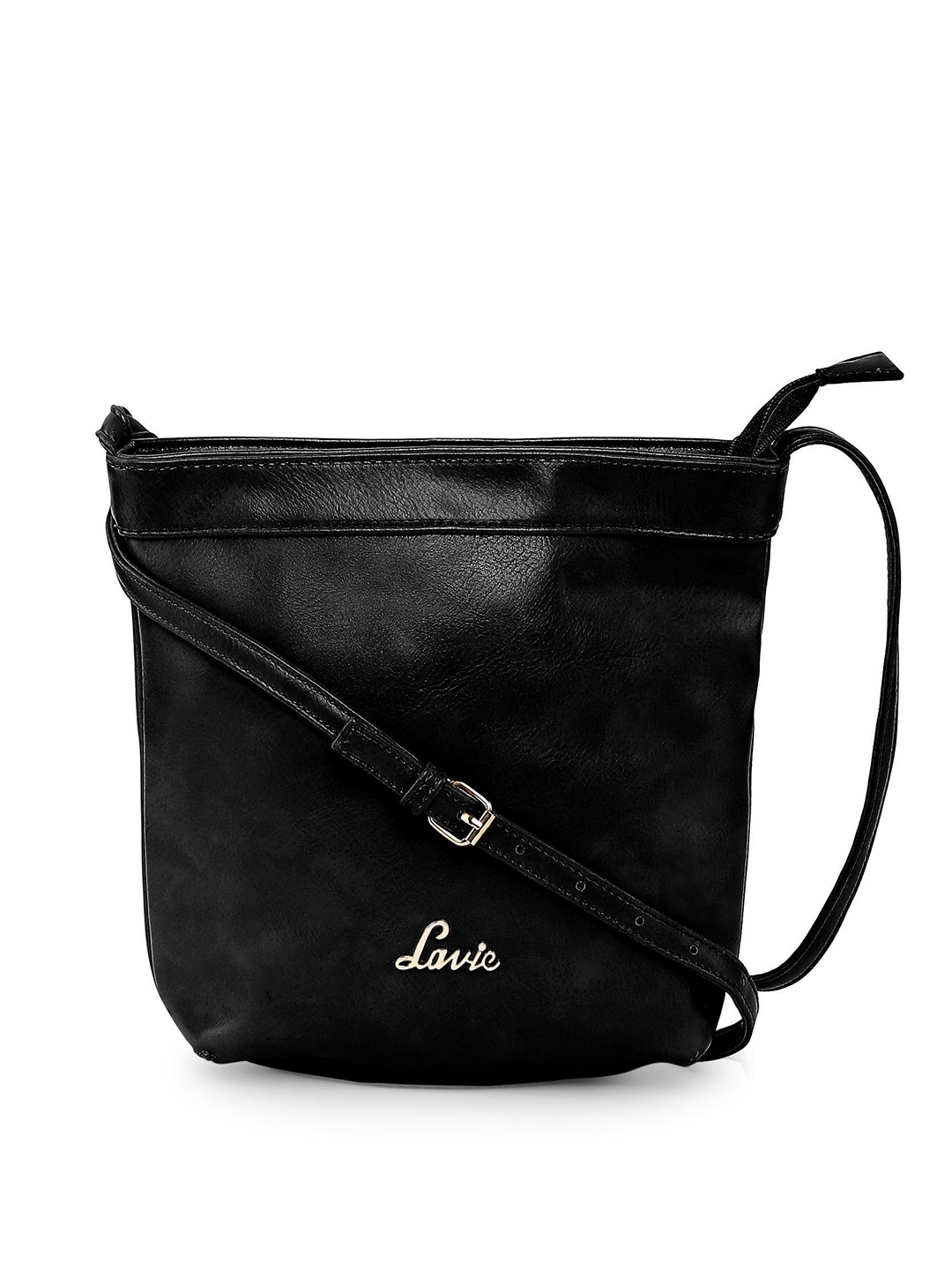 

Lavie Black Solid Sling Bag