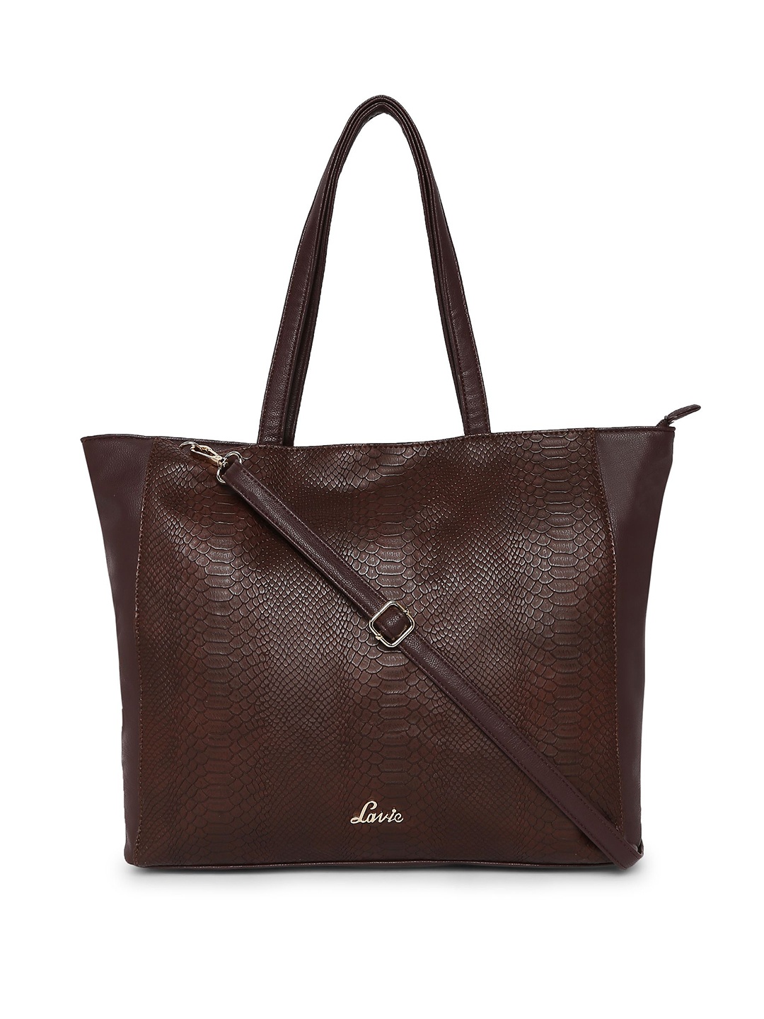 

Lavie Brown Textured Shoulder Bag