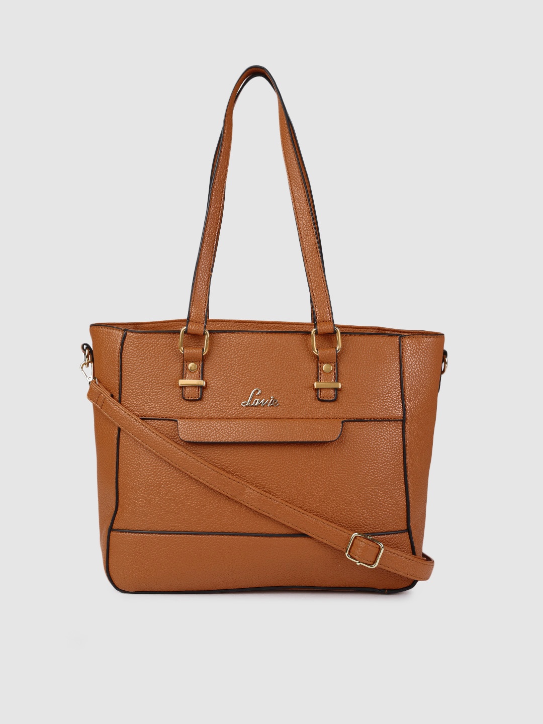 

Lavie Tan Brown Solid Shoulder Bag