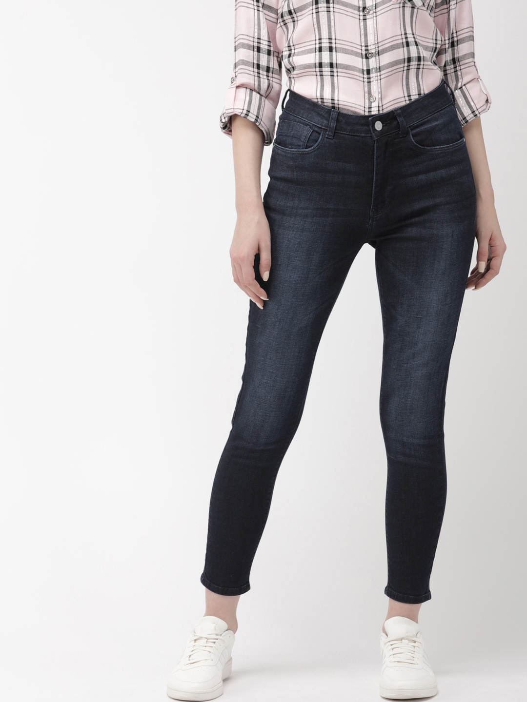 

Flying Machine Women Blue Veronica Skinny Fit High-Rise Clean Look Stretchable Jeans