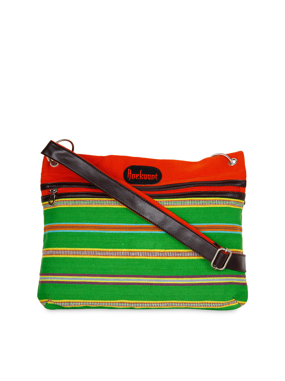 

Anekaant Green Sling Bag