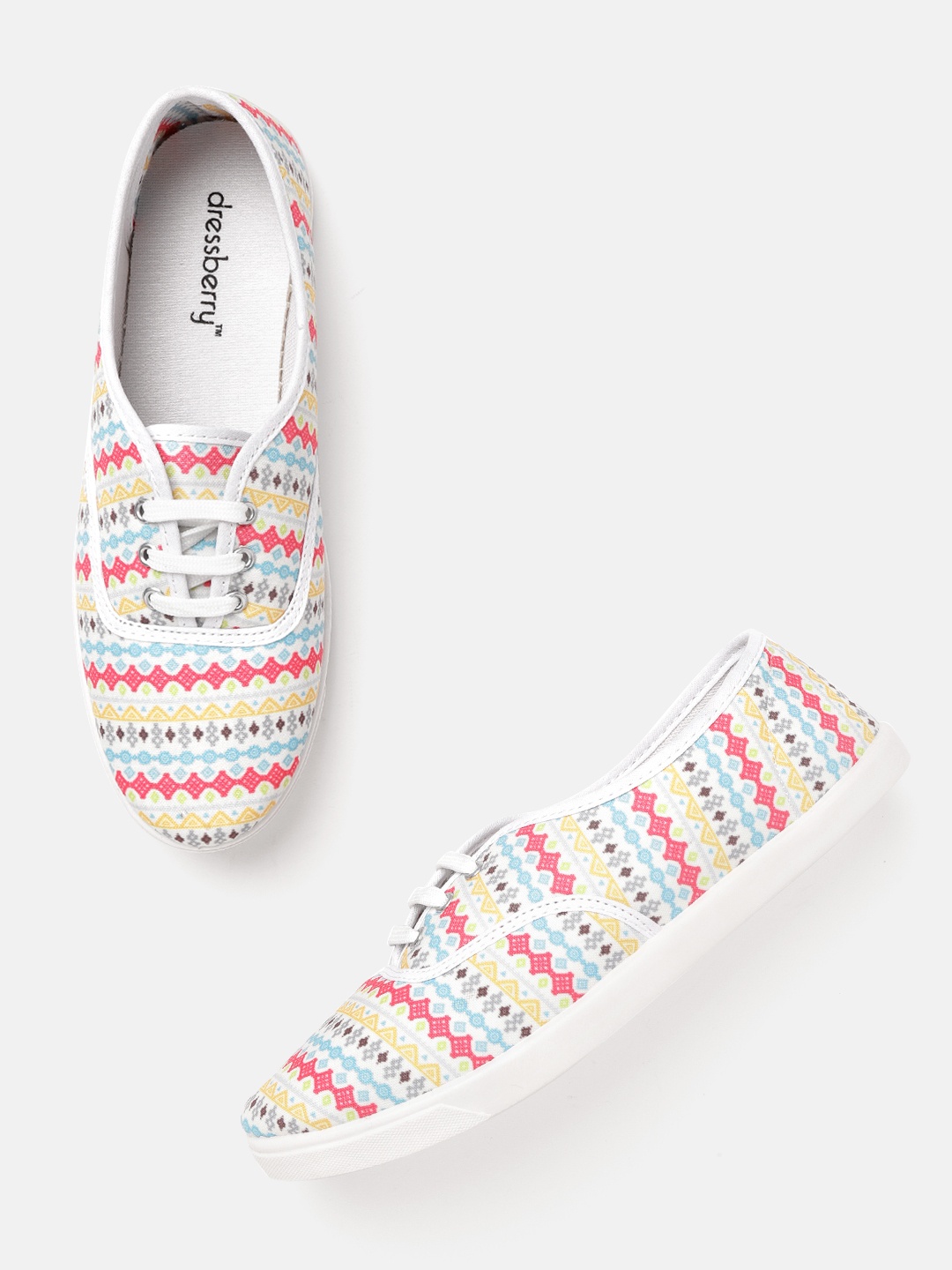 

DressBerry Women Multicolour Printed Sneakers, Multi