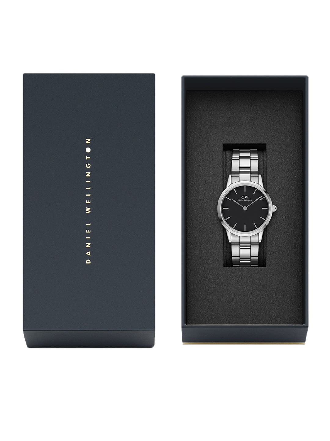 

Daniel Wellington Iconic Link Round 32mm Analogue Women Watch- DW00100206, Black