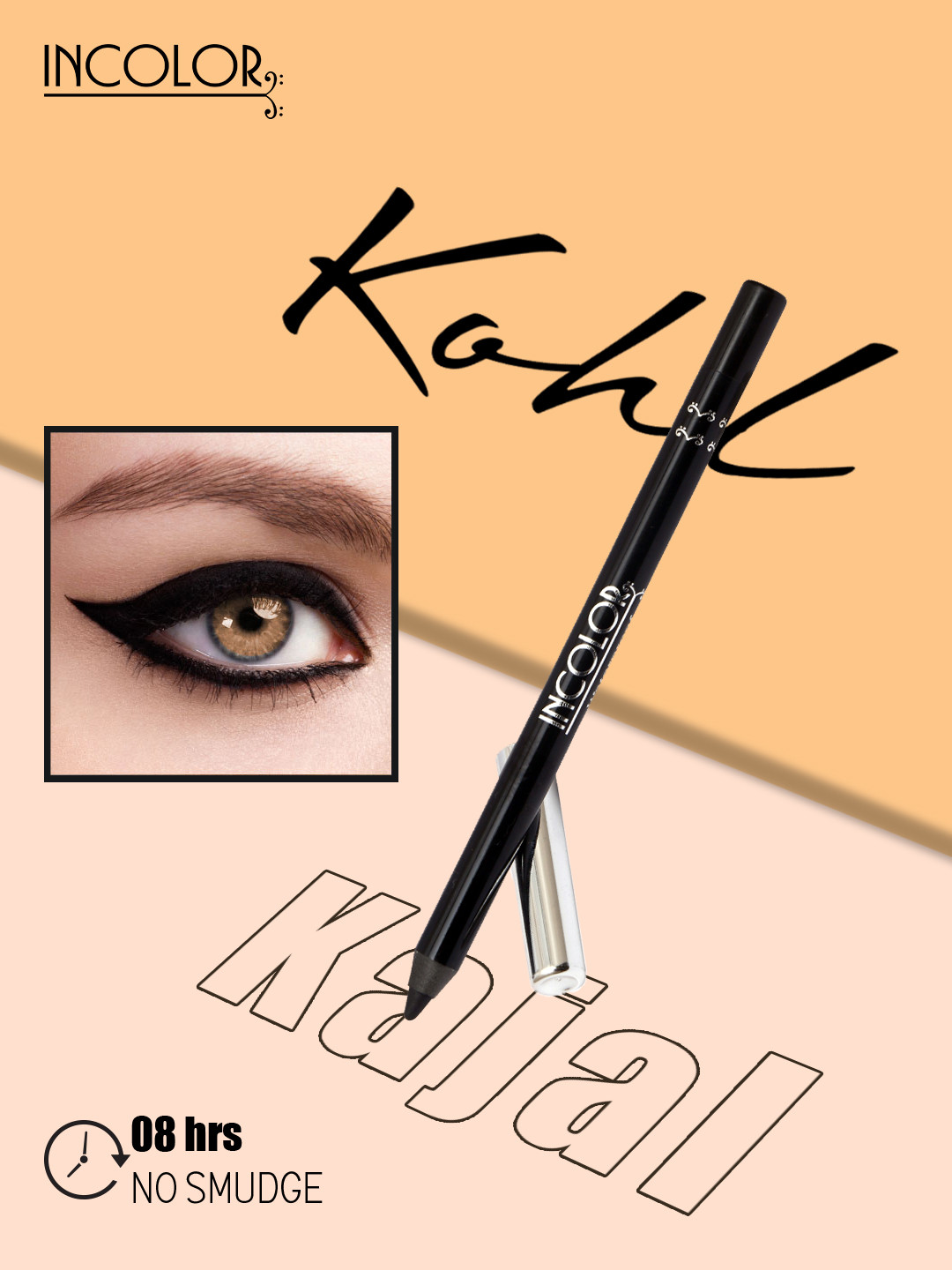 

INCOLOR Women Black Kohl Kajal 1.2gm