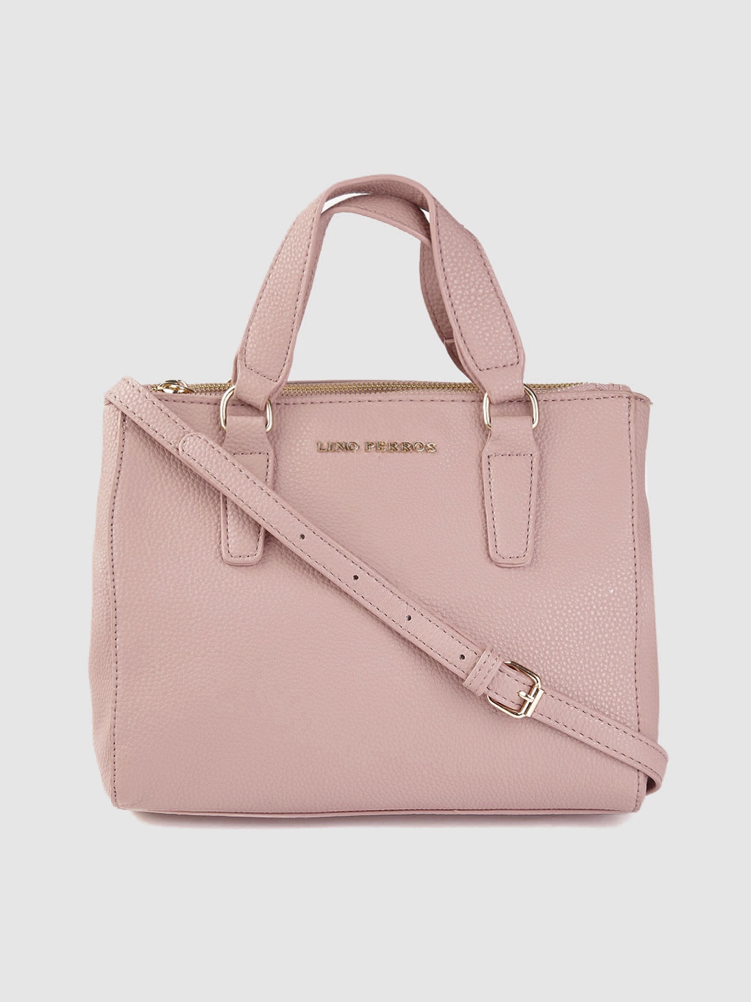 

Lino Perros Pink Solid Handheld Bag