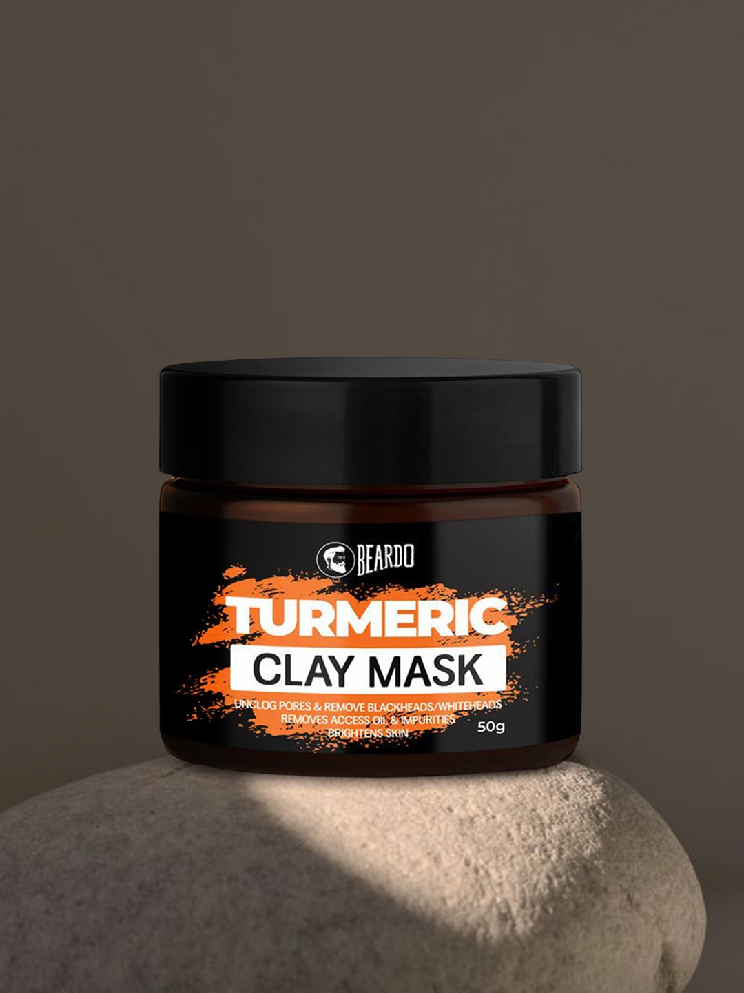 

BEARDO Men Turmeric Clay Mask 50g, Black