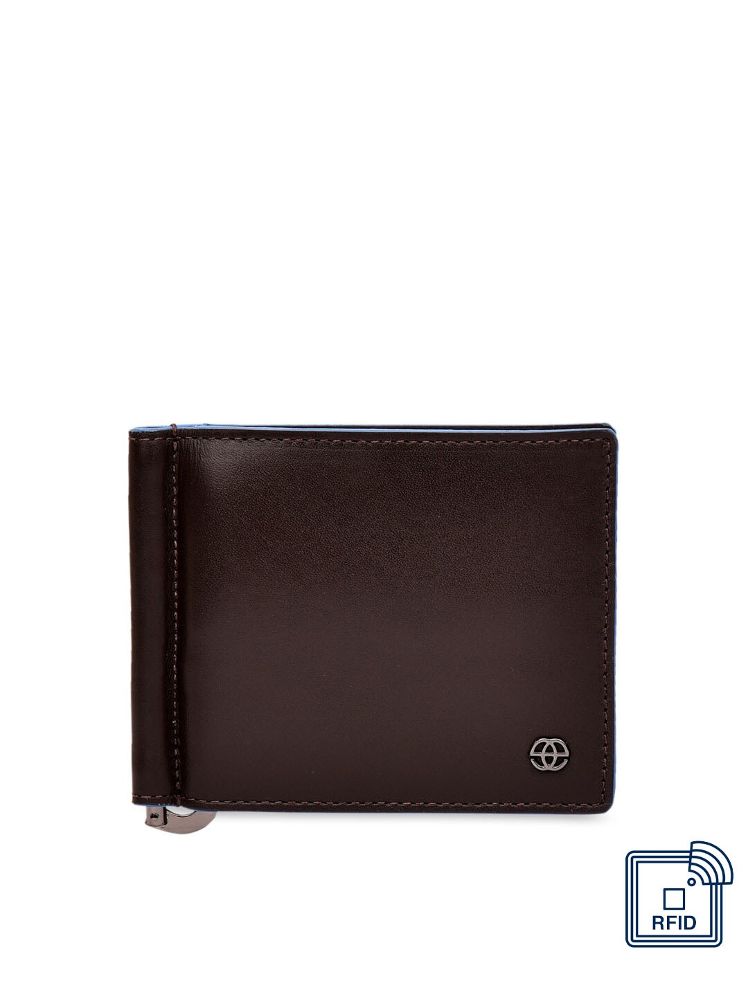 

Eske Men Blue Solid Two Fold Wallet