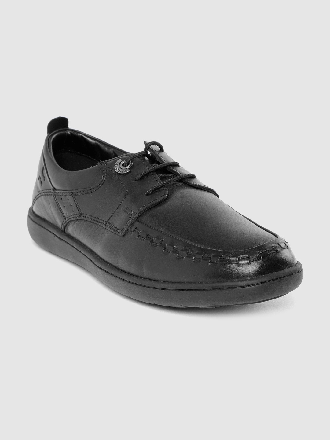 

Lee Cooper Men Black Solid Leather Derbys