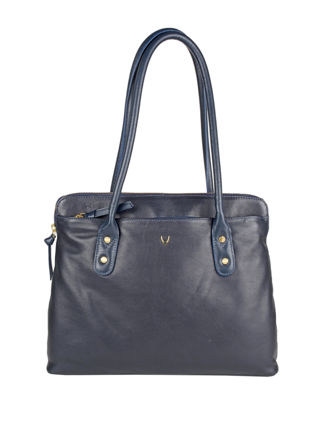 

Hidesign Blue Solid Leather Shoulder Bag