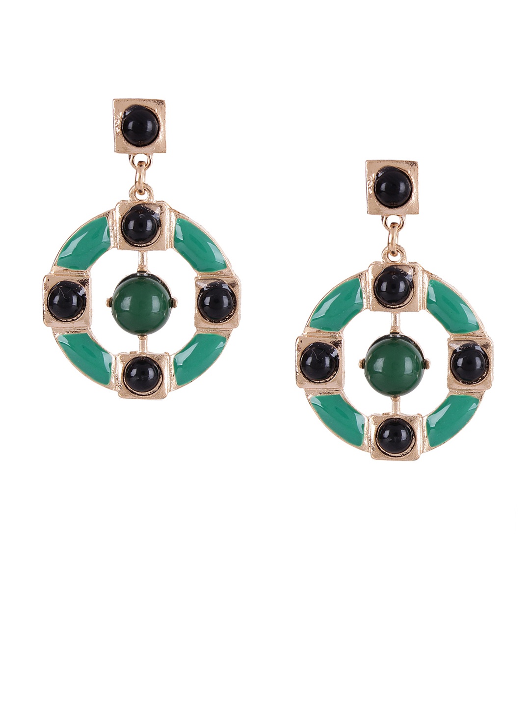 

Shining Diva Fashion Gold-Toned Drop Earrings