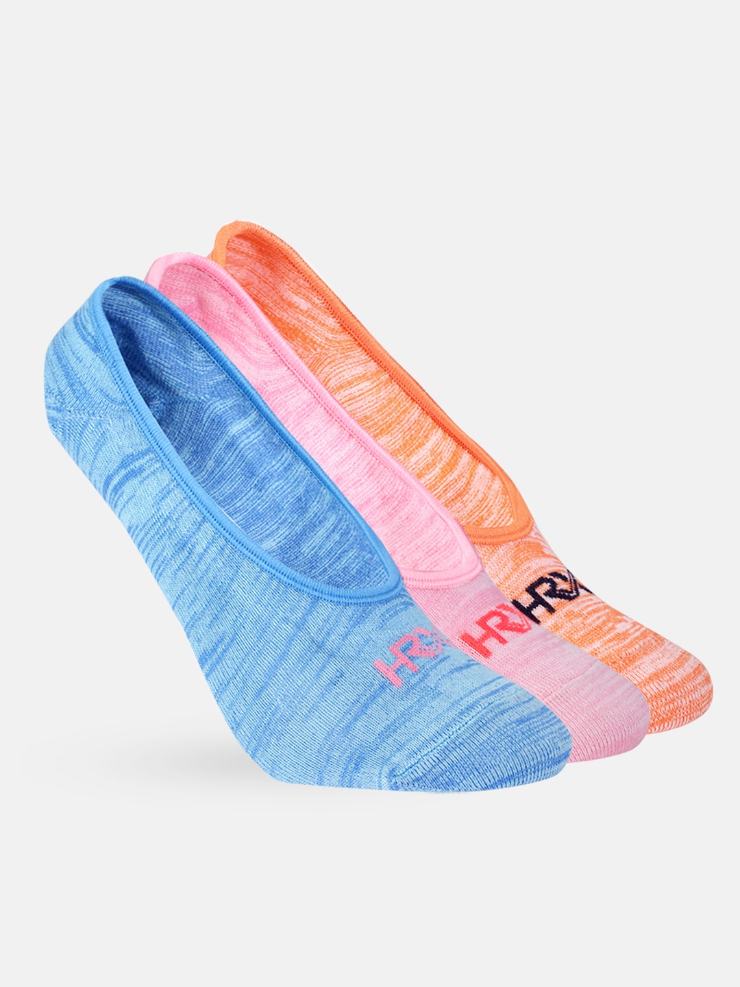 

HRX by Hrithik Roshan Women Set of 3 Shoeliner Socks, Pink