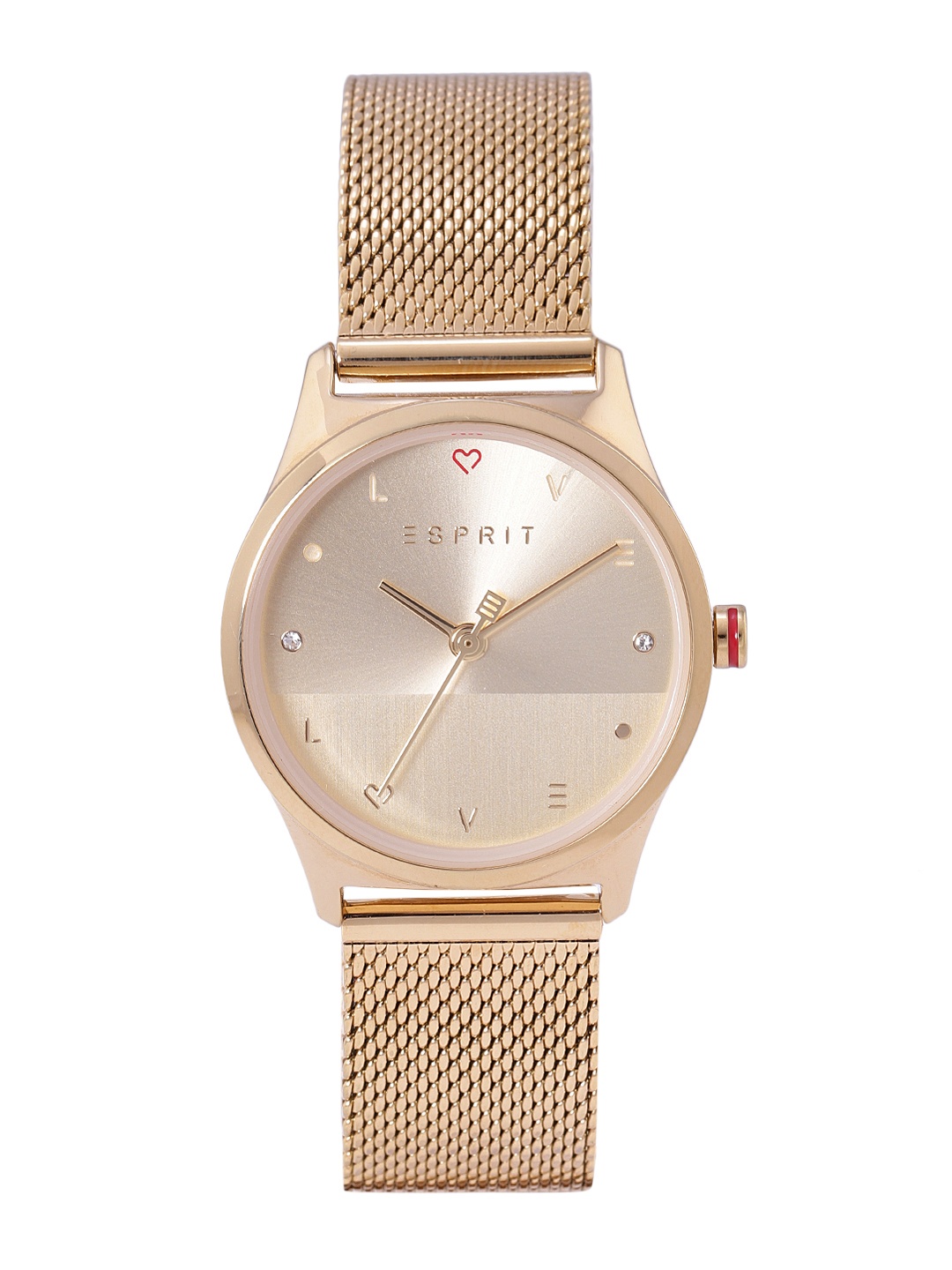 

ESPRIT Women Gold-Toned Dial & Bracelet Style Straps Analogue Watch ES1L092M0055