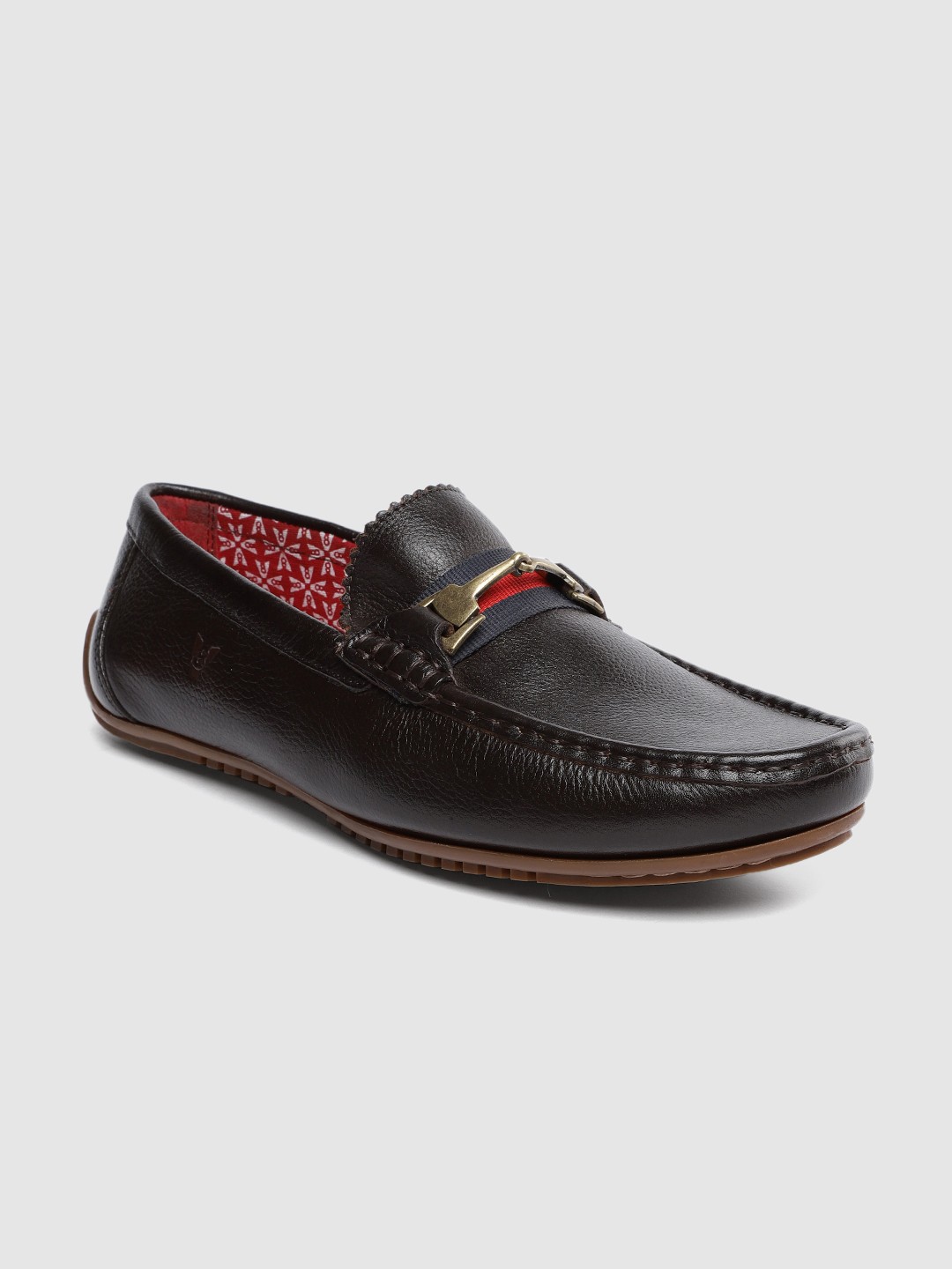 

V8 by Ruosh Men Brown Leather Driving Shoes