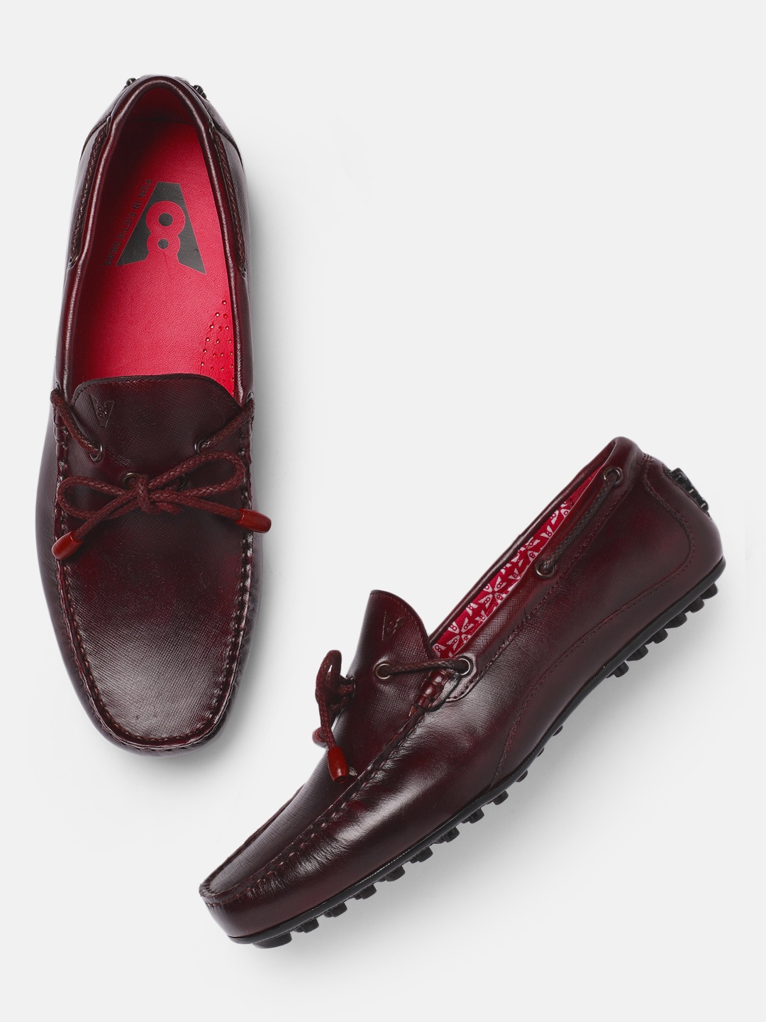 

V8 by Ruosh Men Seti Maroon Driving Shoes