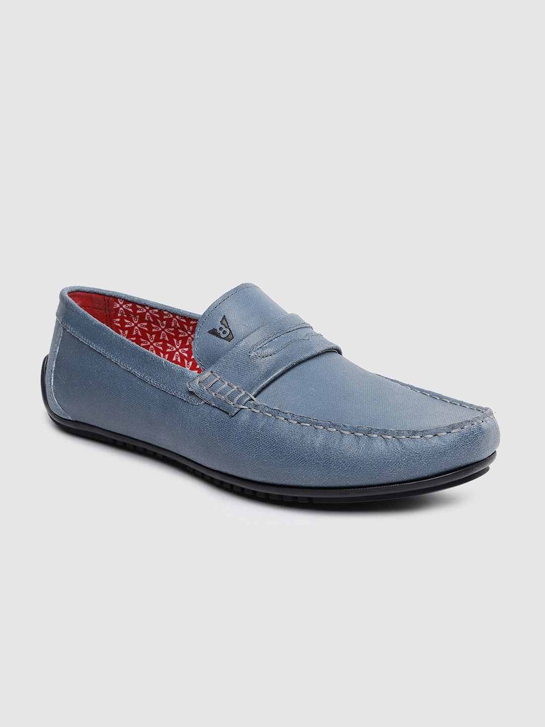

V8 by Ruosh Men Blue Leather Loafers