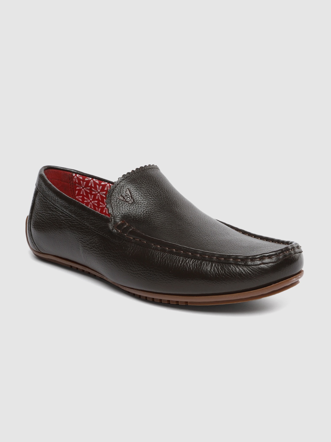 

V8 by Ruosh Men Brown Leather Driving Shoes