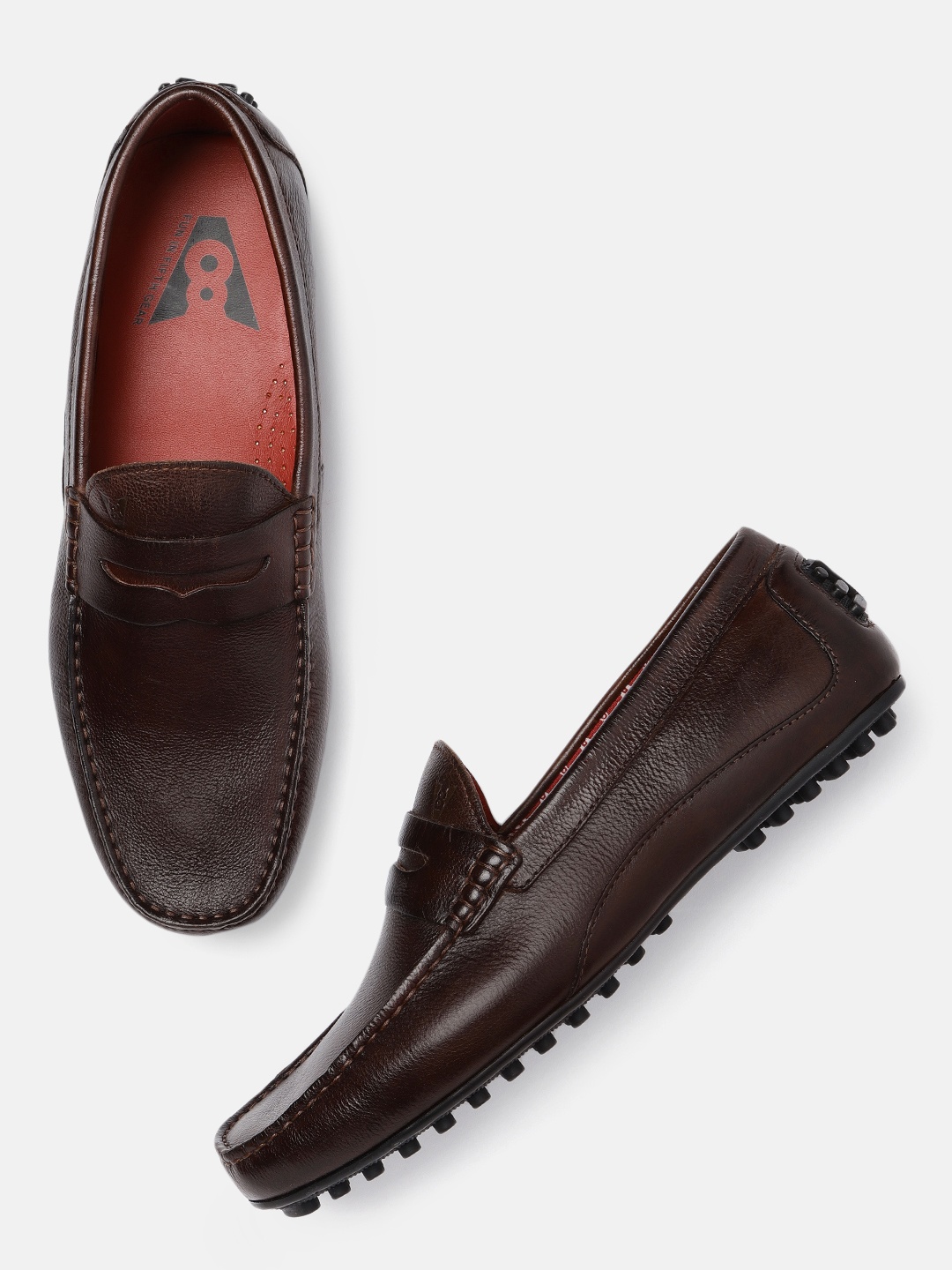

V8 by Ruosh Men Maroon Driving Shoes