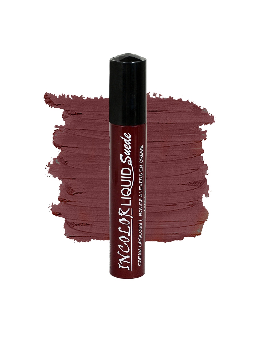 

INCOLOR Liquid Suede Cream Lip Gloss Shade 12 6ml, Maroon