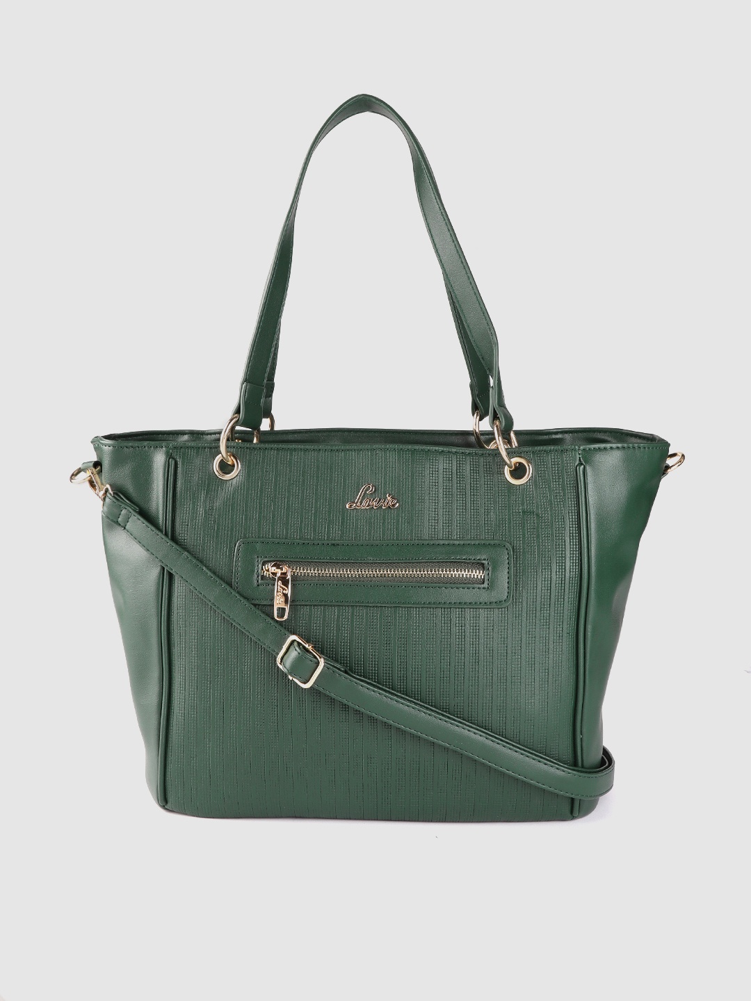 

Lavie Green Textured Shoulder Bag