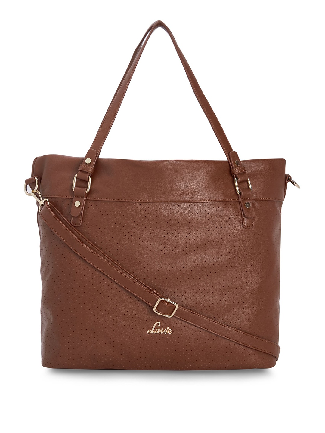 

Lavie Brown Textured Shoulder Bag