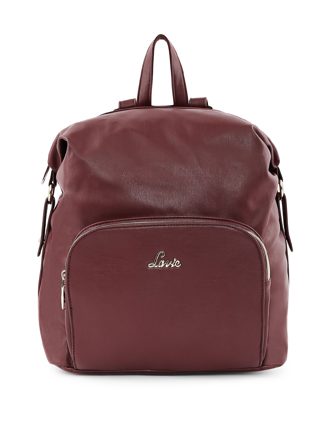 

Lavie Women Burgundy Solid Backpack