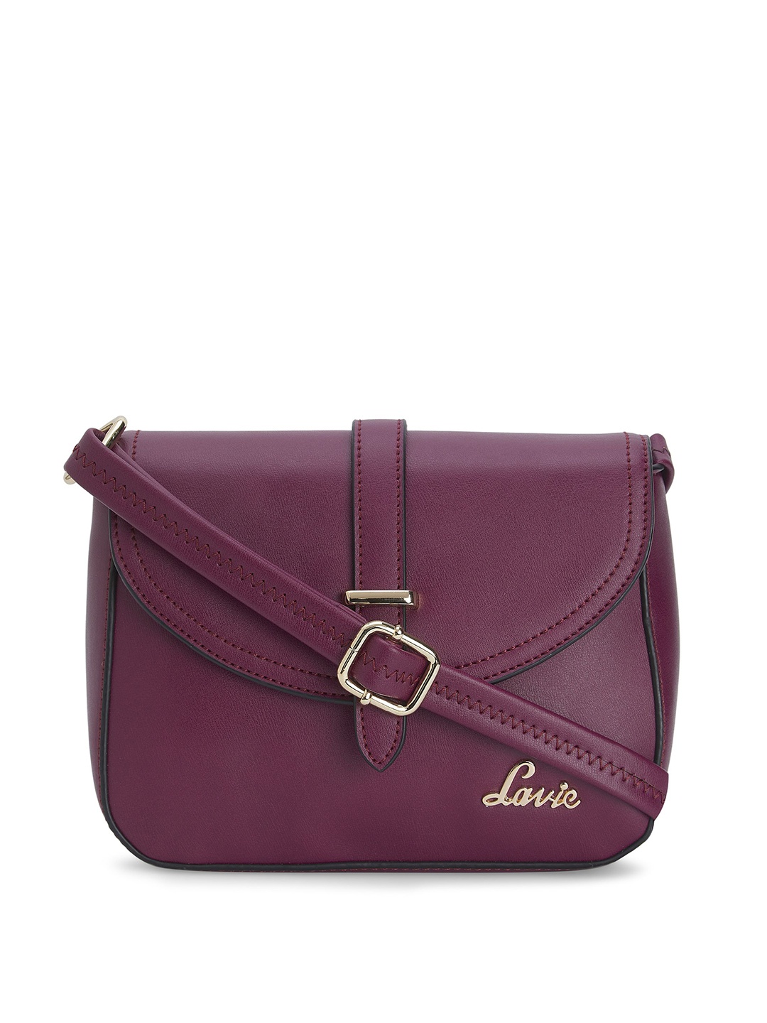 

Lavie Rigel Magenta Solid Rigel Crossbody Hz Envelop Sling Bag