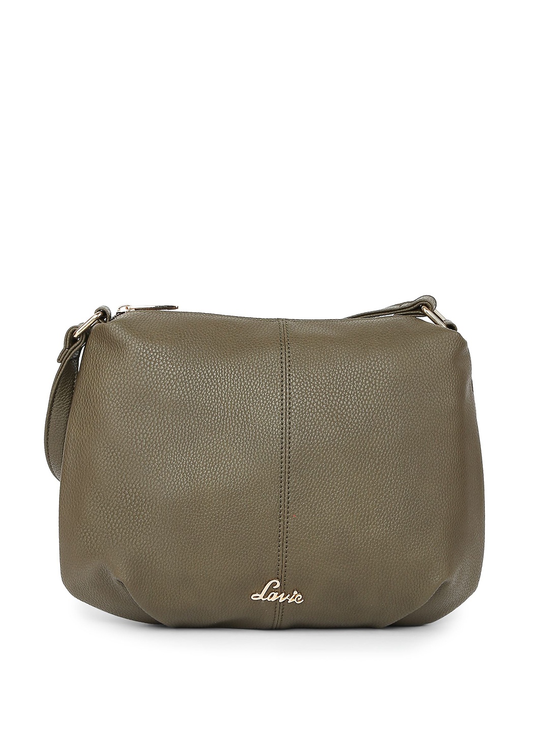

Lavie Olive Green Solid Shoulder Bag