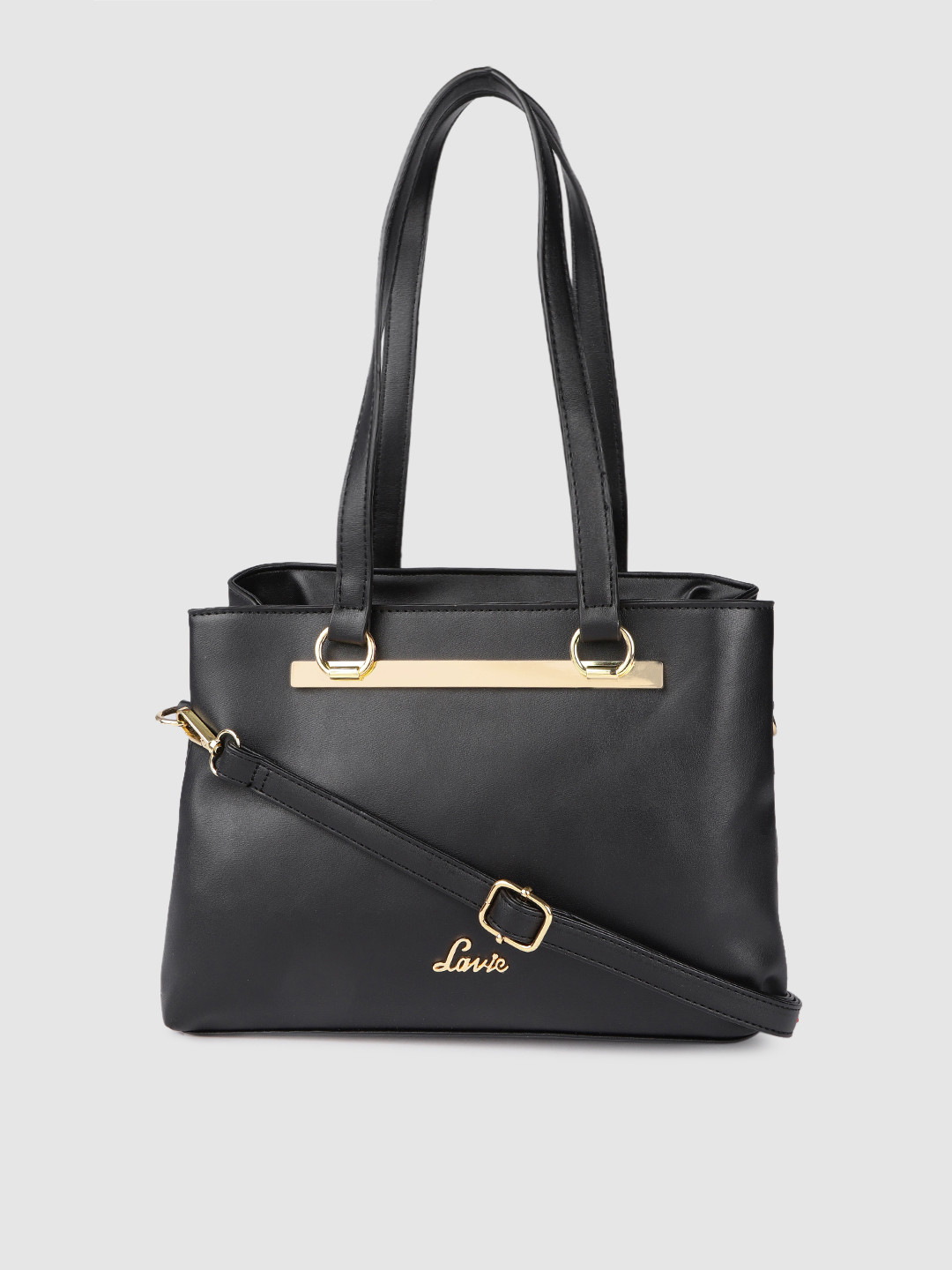 

Lavie Black Solid Shoulder Bag