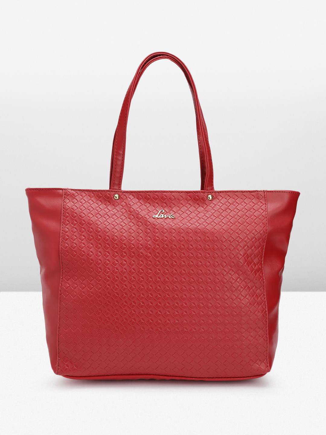 

Lavie Basketweave Textured Structured Shoulder Bag, Red