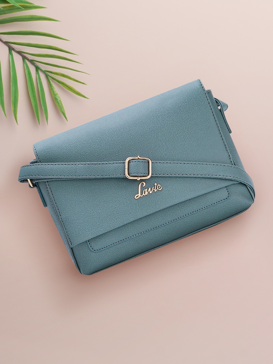 

Lavie Blue Solid Sling Bag