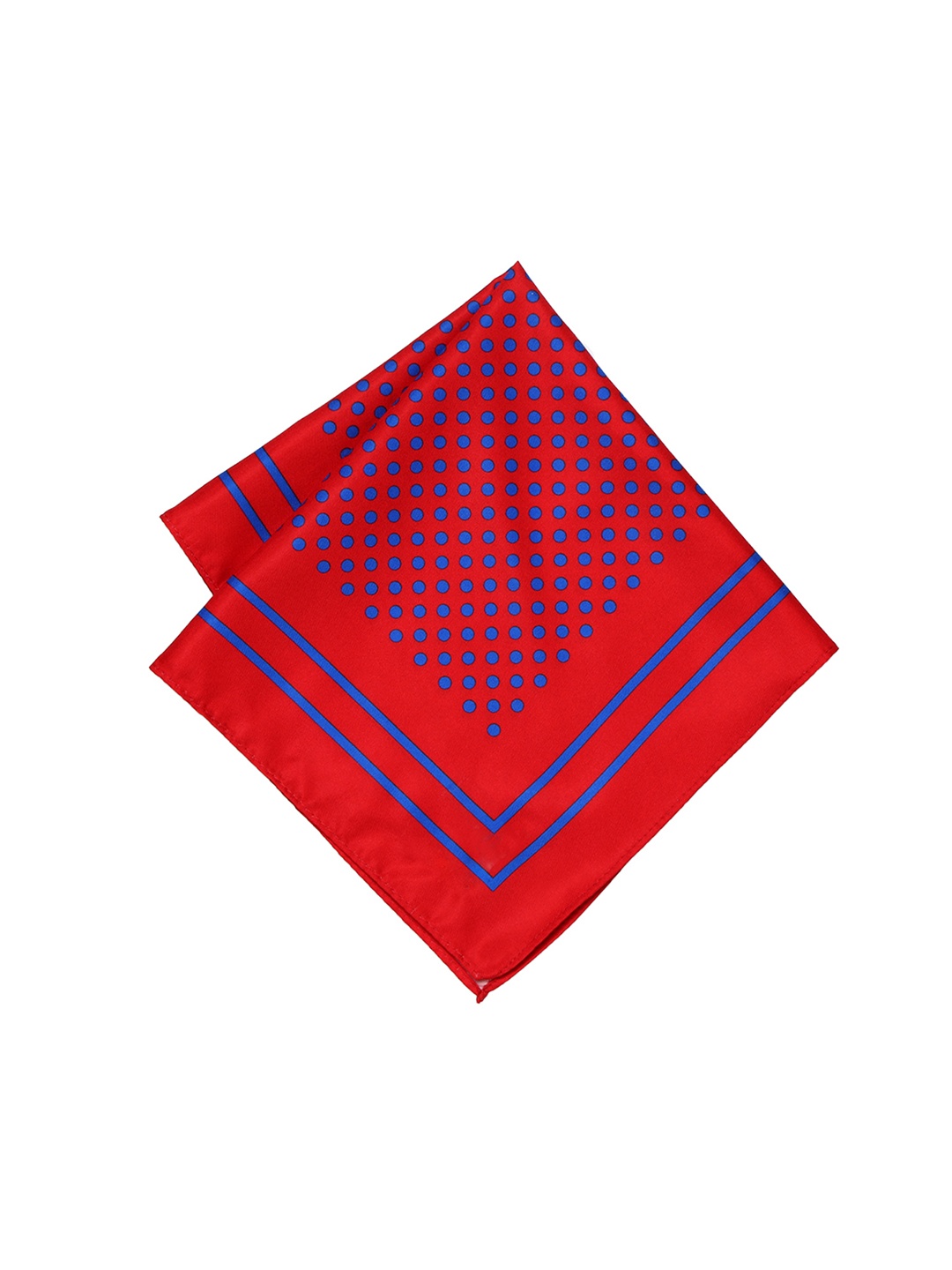 

Peter England Men Red & Blue Printed Pocket Square