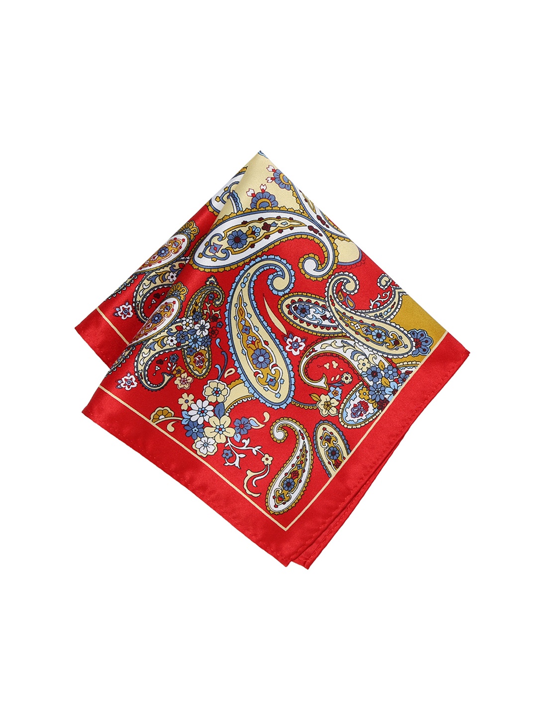 

Peter England Men Red & Yellow Printed Pocket Square