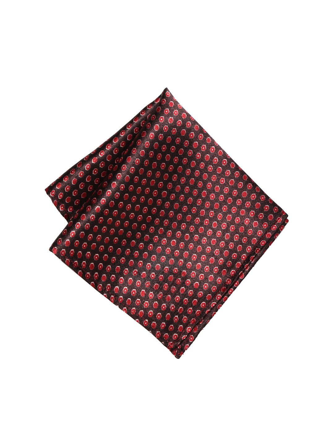 

Peter England Men Brown & Red Printed Pocket Square