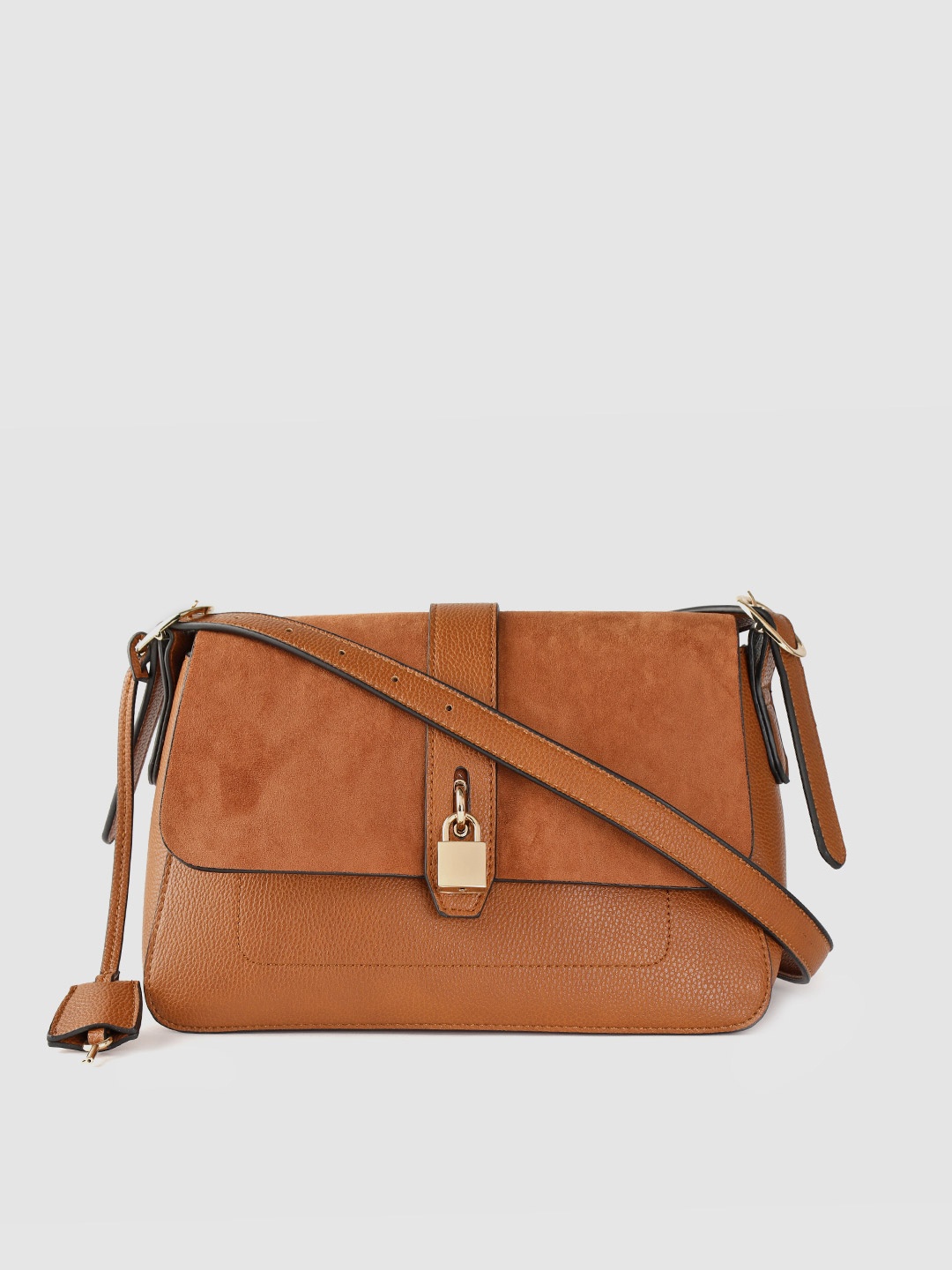 

Accessorize Tan Brown Solid Shoulder Bag