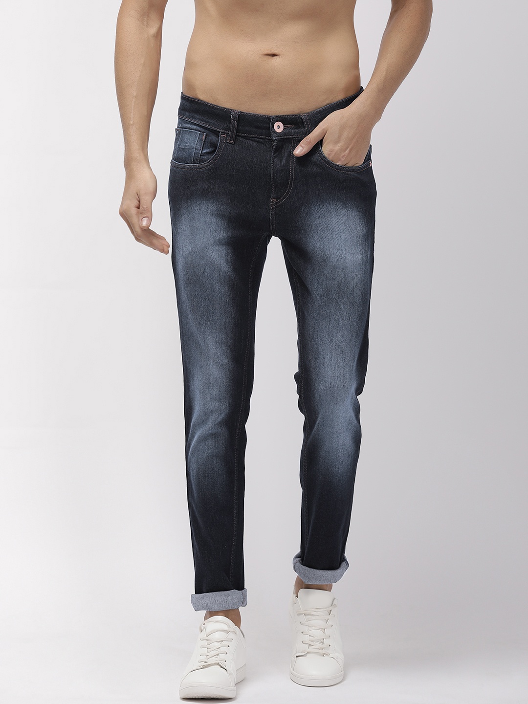 

Flying Machine Men Blue Jackson Skinny Fit Low-Rise Clean Look Stretchable Jeans