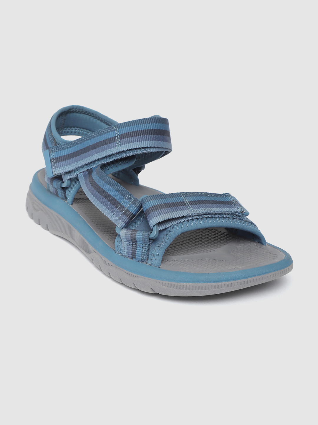 

Cloudstepper by Clarks Men Blue Striped Sports Sandals