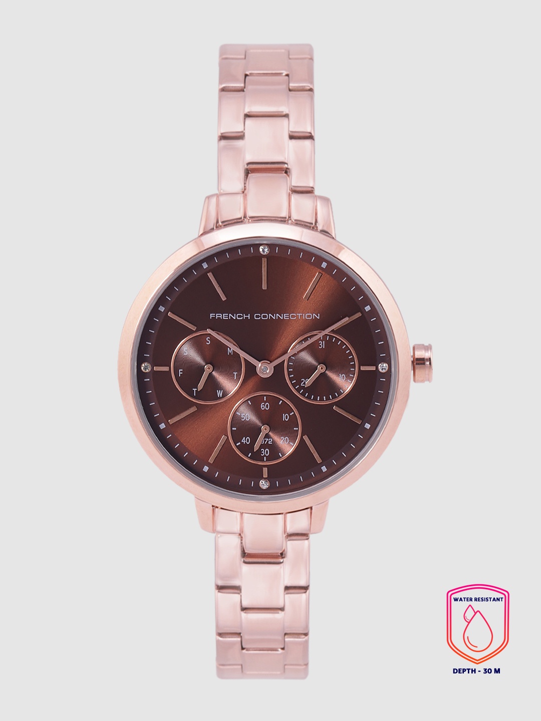 

French Connection Women Copper-Toned Analogue Watch FC134RGM